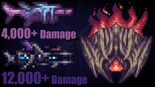 terraria crazy buffed up Sea Dragon and Mega Fleet vs Supreme Calamitas [upl. by Arreik]