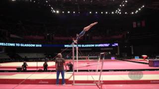 FERLITO Carlotta ITA  2015 Artistic Worlds  Qualifications Uneven Bars [upl. by Neelie236]