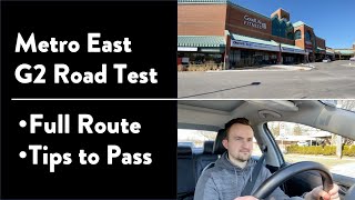 Metro East G2 Road Test  Full Exam with Route amp Tips on How to Pass Your Driving Test in Toronto [upl. by Medardas]