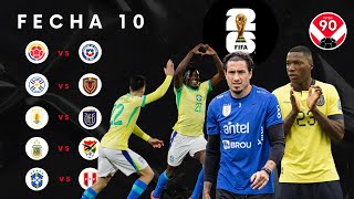 ANÁLISIS Y PRONÓSTICOS FECHA 10 🔥⚽️ Eliminatorias Sudamericanas 2026 [upl. by Lyret]