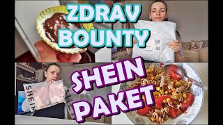 BOUNTY na zdrav nacin  otvaramo SHEIN paket  integralne makarone sa povrcem  ✌🥗🥥 [upl. by Rennob244]