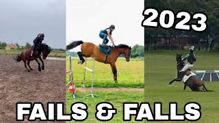 EQUESTRIAN FAILS amp FALLS 2023😱😵 💫 [upl. by Eittik943]