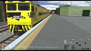 TRS22  SSR G512 amp G514 Departing Wodonga Station from Sydney to Melbourne  Leslie RS5T HORN SHOW [upl. by Hairim]