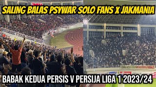 Inilah Aksi Saling Adu PSYWAR Solo Fans vs Jakmania  Persis vs Persija [upl. by Earas]