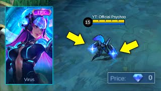 SELENA VIRUS SKIN IS BACK0 DIAMOND😱  SELENA 1 SHOT BUILD [upl. by Ecinahc]