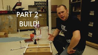 Make your own water bottle rocket launcher  Part 2 of 3 [upl. by Elspeth]