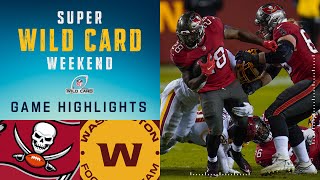 Buccaneers vs Washington Football Team Super Wild Card Weekend Highlights  NFL 2020 Playoffs [upl. by Louls]