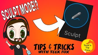 AFFINITY DESIGNER IPAD  PENCIL TOOL SCULPT MODE  TEEK FOX [upl. by Maples278]