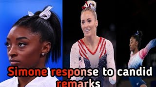 Simone Biles Seemingly Responds To Olympian MyKayla Skinners Comments About Olympic Team [upl. by Kcirrez]