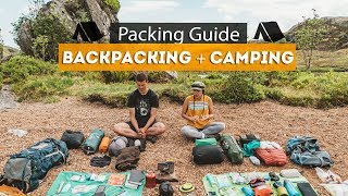 Backpacking  Camping PACKING GUIDE  Tips amp Essentials [upl. by Aubigny]