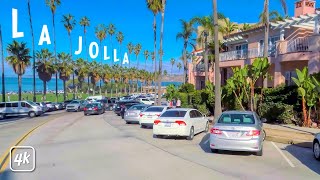 Downtown La Jolla Walking Tour San Diego CA  4k 🔊 Binaural Sound [upl. by Nerrat]