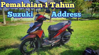 Suzuki Address Pemakaian 1 Tahun [upl. by Yelah]