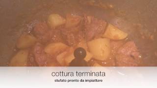 cousine companion moulinex spezzatino di manzo beef with potatoescarne de res con papas [upl. by Petit]