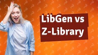 Is LibGen better than ZLibrary [upl. by Swithbert]