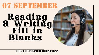 Fill in The Blanks Reading amp Writing PTE Academic amp PTE Core  September 2024 Practice Predictions [upl. by Victorine]