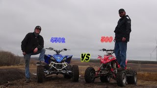 Yamaha Yfz450r VS Polaris Predator 500 [upl. by Boynton]