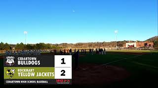 BASEBALL Cedartown Bulldogs at Rockmart Yellow Jackets [upl. by Stiegler395]