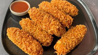 আলু আর নুডুলস দিয়ে মুচমুচে বিকেলের নাস্তা  Potato Noodles Finger  Potato Snacks  Crispy Snacks [upl. by Terina]