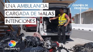 Esta sospechosa ambulancia no viaja con pacientes  Control de fronteras España [upl. by Oelc996]