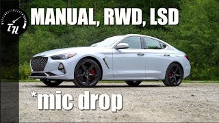 2019 Genesis G70 20T Sport Review  Luxury  Manual  RWD  Victory [upl. by Rasec]