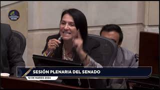 Réplica al Senador Inti Asprilla en plenaria de Senado 02 [upl. by Smoot]