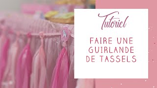 Tuto Comment réaliser une guirlande de pompons Tassels [upl. by Airoled]