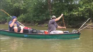 Salt Creek Indiana Kayak Fishing  July 2017 [upl. by Doloritas578]