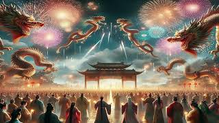 Chinese Lunar New Year Gufeng city 3  AI screensaver live wallpaper [upl. by Camala]