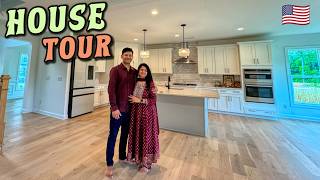 OUR DREAM HOUSE in USA 🇺🇸  Indian Vlogger in USA  Home Tour [upl. by Garrott]