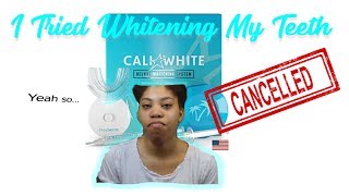 ATTEMPTING TO WHITEN MY TEETH WITH CALI WHITE 🌴 Honest Review [upl. by Melvena]