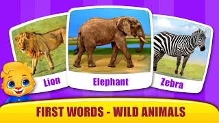 Babys First Words 2  Learn Wild Animal Names and Sounds with Lucas  RV AppStudios Games [upl. by Sisxela]