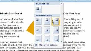 Wrap Text Around an Object or Picture in Word 2007 [upl. by Ayekehs]