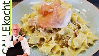 Tagliatelle mit Parmaschinken Feigen und Pistazien Bestes Rezept [upl. by Annah]