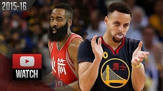 Stephen Curry vs James Harden DUEL Highlights 20160209 Warriors vs Rockets  SICK [upl. by Gardner]