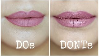 Liquid Lipstick Mistakes to Avoid  Dos and Donts [upl. by Quartana]