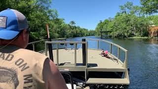 Running Julington Creek in a Tracker Grizzly 2072 Sportsman MVX [upl. by Mychael]