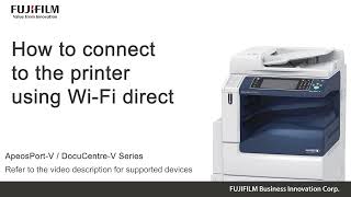 How to connect to the printer using Wi Fi direct [upl. by Bertine]