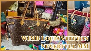 WIMB LOUIS VUITTON NEVERFULL MM  HANDBAG ESSENTIALS YOU NEED IN YOUR BAG TheCompletedLook [upl. by Appledorf58]