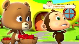 Fake Faint Cartoons For Kids  Show For Children By Loco Nuts [upl. by Quar790]