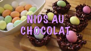 NIDS EN CHOCOLAT  Recette de Pâques facile [upl. by Seuqirdor349]