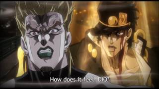 Fan Edit Jotaro Kujo vs Dio Brando 1993 OVA with Stardust Crusaders 2014 OST [upl. by Yenreit]