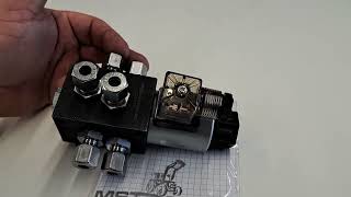 Schlepperhydraulik doppelwirkendes Steuergerät mit Magnetventil erweitern 25LMin für 6 amp 8mm Rohr [upl. by Nomaj922]