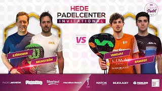 PADEL Hede Padelcenter Invitational  BjörkmanBrunström vs YanguasRamirez [upl. by Schach]