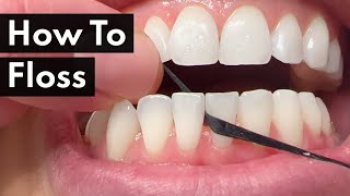 Dental Hygienist TEACHES How To Floss [upl. by Dawn]