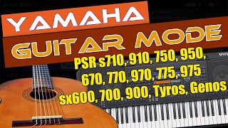 Yamaha Guitar Mode in PSRTyrosGenos keyboard  A hidden feature of Yamaha arrangers [upl. by Oiciruam749]