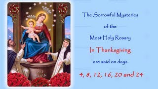 The Sorrowful Mysteries  In Thanksgiving  Annual 54 Day Rosary Novena [upl. by Nadler]