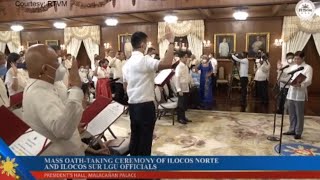 President Ferdinand Marcos Jr administers oathtaking of Ilocos Norte officials [upl. by Ayisan]