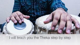 Keherva Theka lesson how to play professional style dugun fast kehrva on Tabla in hindi amp english [upl. by Easton]