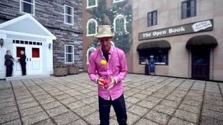 Juzzie Smith Demonstrates Juggling Percussion with Harmonica [upl. by Ahsimat]