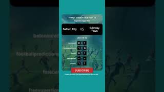 Salford City vs Grimsby Town Today Prediction football predictions bettingtips [upl. by Medardas404]